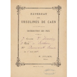 Ex-praemio . Externat des Ursulines de Caen.