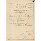 Ex-praemio . Lycée de Tournon - Académie de Grenoble - Université de France.