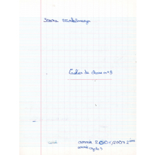 Cahier de classe n°3