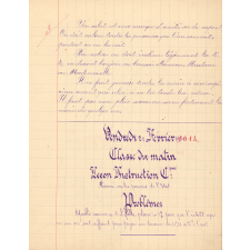 Cahier d'exercices