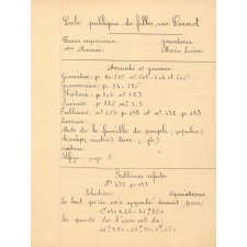 Cahier d'exercices