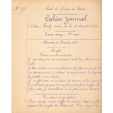 Cahier journal