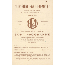 L'Hygiène par l'Exemple vous présente ici le résumé de son programme