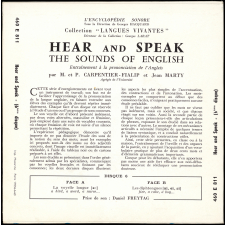 Hear and Speak : the sounds of English : entraînement à la prononciation de l'anglais. 6ème disque 
 