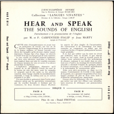 Hear and Speak : the sounds of English : entraînement à la prononciation de l'anglais. 9ème disque 
 