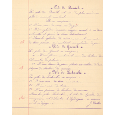 Cahier journalier : Pensionnat Saint Joseph à Formerie