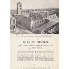 Le lycée Henri-IV, ancienne abbaye Sainte-Geneviève.