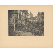 Fouilles exécutées sur l'emplacement de l'ancien cimetière St-André des Arts pour la construction d'une annexe au Lycée Fénelon.