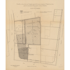 Fouilles exécutées sur l'emplacement de l'ancien cimetière St-André des Arts pour la construction d'une annexe au Lycée Fénelon.