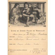Ex-praemio . Lycée de jeunes filles de Versailles.