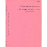 Programmes de construction des collèges 400 - 600 - 900.