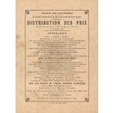 Programme de distribution des prix .