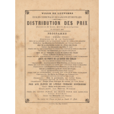 Programme de distribution des prix .