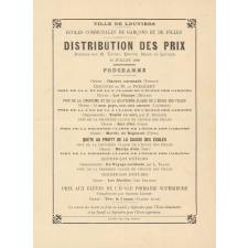 Programme de distribution des prix .