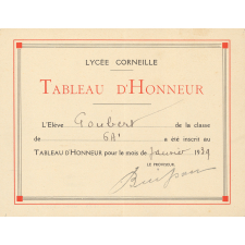 Distribution de prix et tableau d'honneur. 