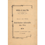 Distribution solennelle des prix.