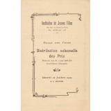 Distribution solennelle des prix.