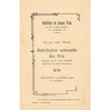 Distribution solennelle des prix.
