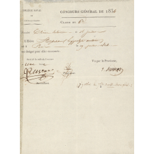 Billet d'Admission au Concours Général.
