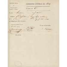 Billet d'Admission au Concours Général.