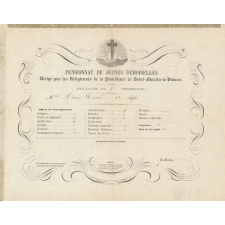 Bulletin trimestriel du Pensionnat de jeunes demoiselles dirigé par les religieuses de la Providence de Saint-Martin-le Vinoux.