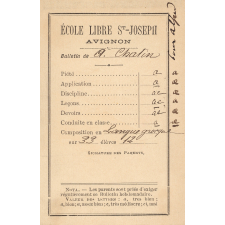 Bulletin hebdomadaire de l'École Libre Saint-Joseph à Avignon.