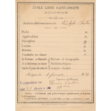 Bulletin hebdomadaire de l'École Libre Saint-Joseph à Avignon. 