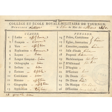 Bulletin du Collège et École Royale-Militaire de Tournon.