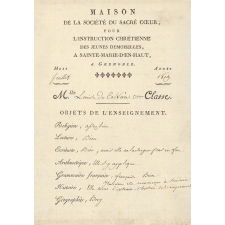 Bulletin mensuel de la Maison de la Société du Sacré-Coeur à Grenoble.