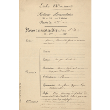 Notes trimestrielles. 