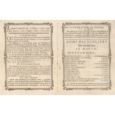Exercice littéraire de cinquième qui se fera au Collège de S. Brieuc, le vendredi 12 juillet 1765, à neuf heures du matin & à deux heures & demie du soir.