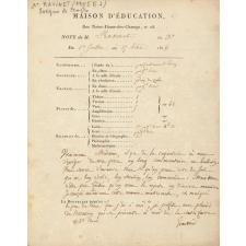 Bulletin trimestriel de la Maison d'Éducation de la Rue Notre-Dame-des Champs.