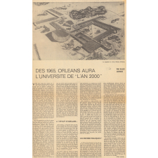 Dès 1965, Orléans aura l'Université de l'an 2000.