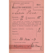 Bulletin bimensuel de classe.
