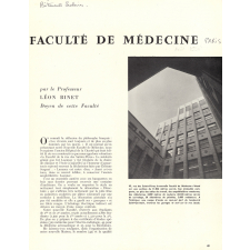 La nouvelle Faculté de Médecine.