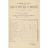 Bulletin annuel du Collège de Jeunes Filles de Neufchâteau. 