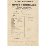 Bulletin trimestriel de la Maison d'Éducation de jeunes demoiselles du Petit-Charonne. 