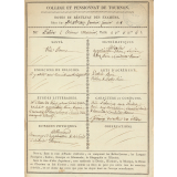 Bulletin trimestriel du Collège et Pensionnat de Tournon. 