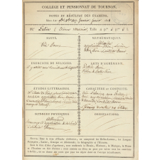Bulletin trimestriel du Collège et Pensionnat de Tournon. 