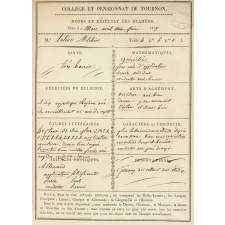 Bulletin trimestriel du Collège et Pensionnat de Tournon. 