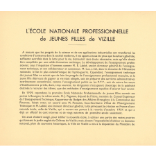 L'école nationale professionnelle de jeunes filles de Vizille.