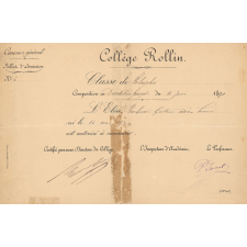 Billet d'Admission au Concours Général.