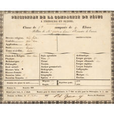 Bulletin trimestriel du Pensionnat de la Compagnie de Jésus de Fribourg en Suisse. 