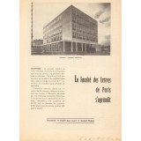 La Faculté des Lettres de Paris s'agrandit.