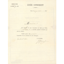 Bulletins de notes. Lycée Condorcet. 