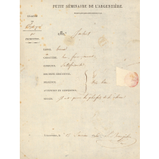 Bulletin scolaire. Petit séminaire de l'Argentière.