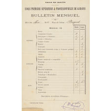 Bulletin mensuel de l'École Primaire Supérieure et professionnelle de Garçons de Rouen. 