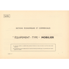 Lycées d'enseignement technique. Equipement des sections économiques et commerciales.