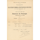 Examen de passage. 