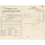 Année scolaire 1862-1863 - Petit-Séminaire de Saint-Lô - Bulletin des notes - Compte des Sommes dues à l'Établissement.